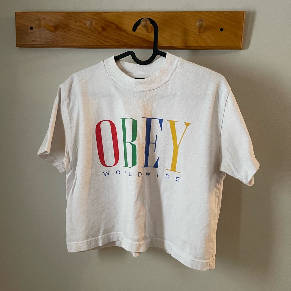 Obey White Graphic T-Shirt
